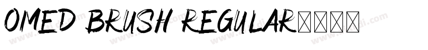 Omed Brush Regular字体转换